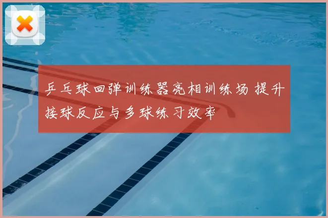 乒乓球回弹训练器亮相训练场 提升接球反应与多球练习效率